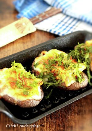 トースターで、しいたけのキムチーズ焼き-レシピのメイン写真