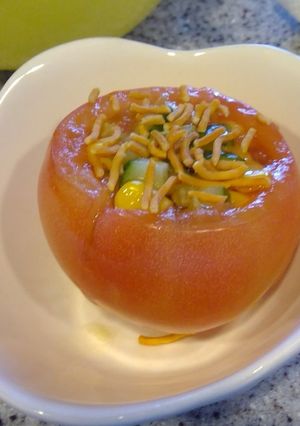 トマトまるごと寒天サラダ-レシピのメイン写真