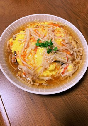 和風えのき餡の天津飯-レシピのメイン写真