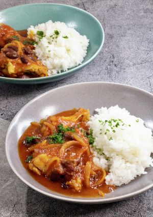 鶏手羽元とレッドキドニーのトマト煮-レシピのメイン写真