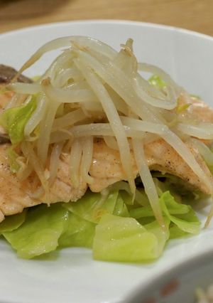 ほっとく料理♪シャケと野菜の蒸し焼き-レシピのメイン写真
