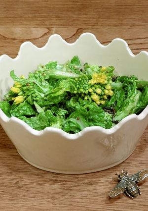 粒マスタードと塩昆布で☆菜の花サラダ-レシピのメイン写真