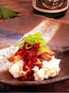 塩モッツァレラの焼豚ラー油盛り-レシピのメイン写真