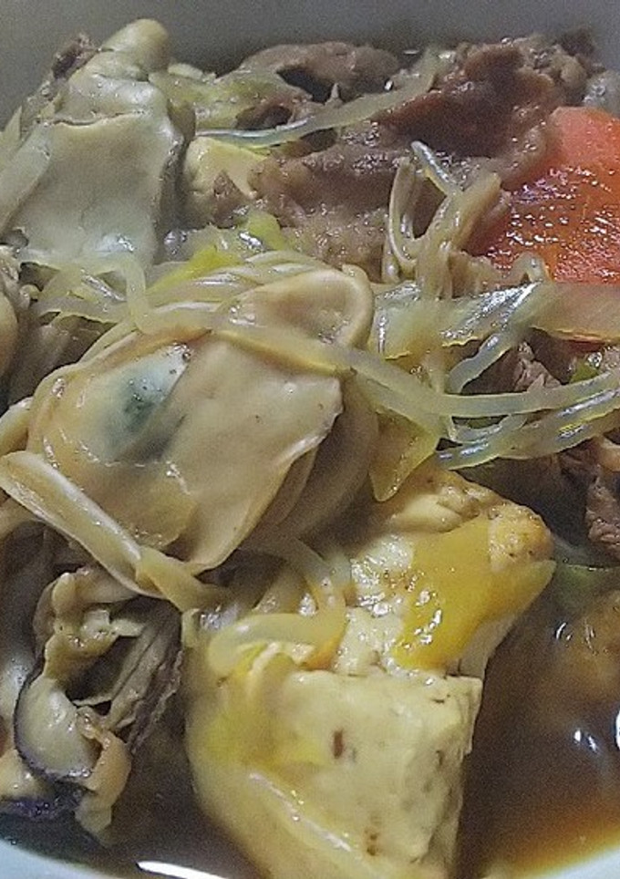 牡蠣のすき焼き-レシピのメイン写真