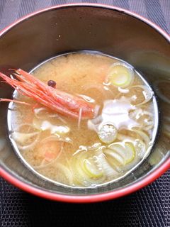 甘海老の頭で、味噌汁-レシピのメイン写真