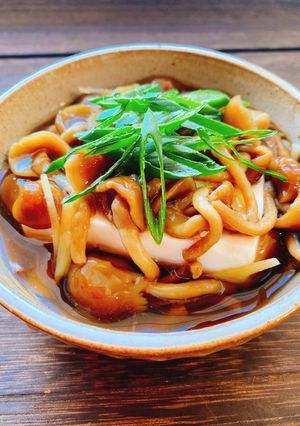 身体ポカポカ♡豆腐のなめこあんかけ-レシピのメイン写真