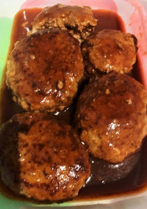チーズインハンバーグ（冷凍用）-レシピのメイン写真