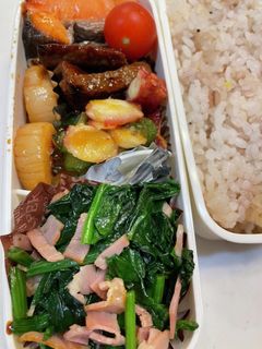 ほうれん草とベーコンのバターソテー弁当-レシピのメイン写真