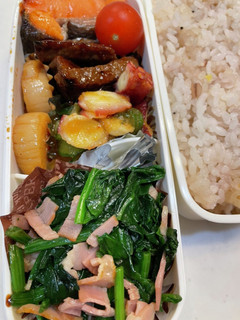 ほうれん草とベーコンのバターソテー弁当-レシピのメイン写真