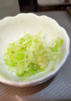 白ねぎのごま油和え　おつまみに｡◕‿◕｡-レシピのメイン写真