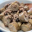 やわらかごぼうと挽き肉の炒め煮