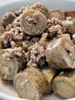 やわらかごぼうと挽き肉の炒め煮-レシピのメイン写真