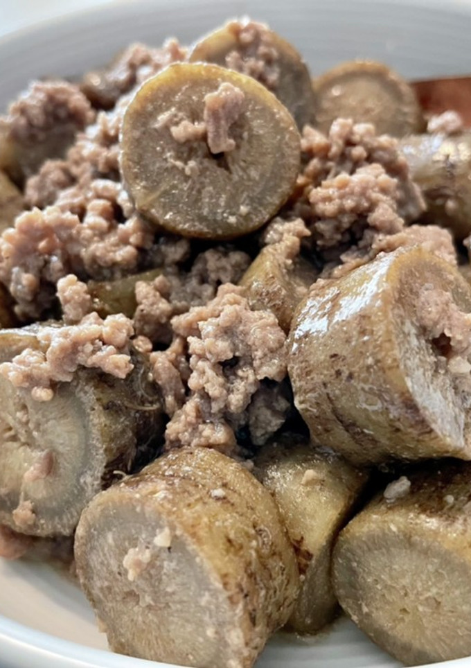 やわらかごぼうと挽き肉の炒め煮-レシピのメイン写真