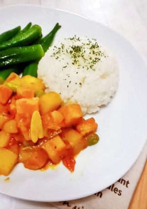 ベーコンブロックのコロコロドライカレー-レシピのメイン写真