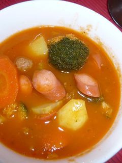 市販トマトスープ使用の野菜シチュー-レシピのメイン写真