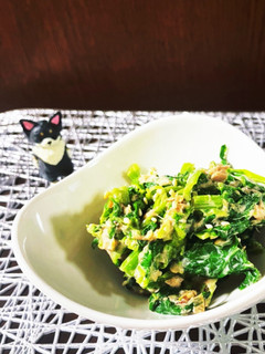菜の花のツナマヨお浸し-レシピのメイン写真