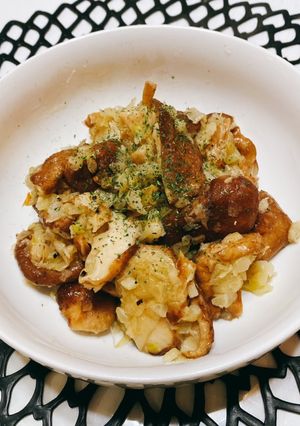 簡単！無限！椎茸と玉ねぎのバター炒め-レシピのメイン写真