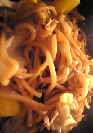 もやしとキャベツとパプリカと味噌の焼そば-レシピのメイン写真