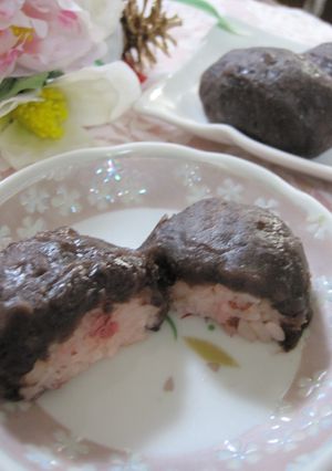 桜香るおはぎ-レシピのメイン写真