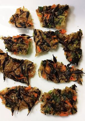偏食 ひじきパリパリせんべい-レシピのメイン写真