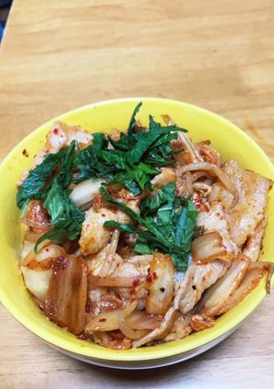 豚キムチ丼-レシピのメイン写真
