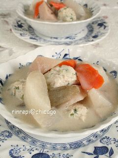 鶏団子と根菜の具だくさんシチュー-レシピのメイン写真