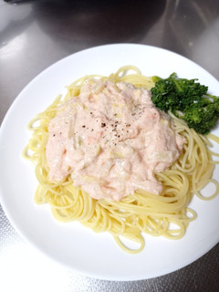 たらこと白菜のクリームスパゲティ-レシピのメイン写真
