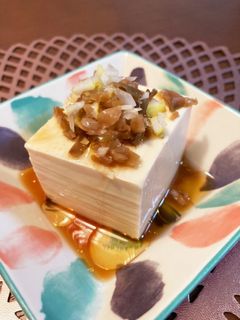 シロさんの長ネギと搾菜のせ冷やっこ-レシピのメイン写真