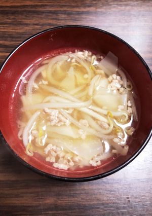 もやしのワンタンスープ-レシピのメイン写真