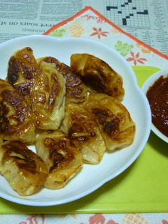 珉珉のせみ餃子+特製ディップ-レシピのメイン写真