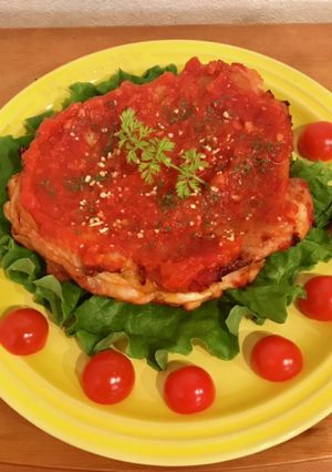 オーブンでトマトガーリックチキンステーキ-レシピのメイン写真