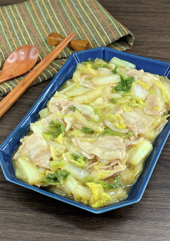 フライパン1つ＊豚バラ白菜の和風旨とろ煮-レシピのメイン写真