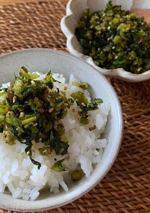 本クエ出汁のリメイク！カブの葉ふりかけ-レシピのメイン写真