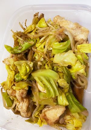 1食100円以下！節約鶏ムネ野菜炒め-レシピのメイン写真