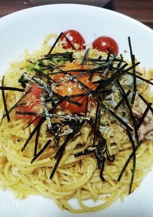簡単だ！茹でてのっけパスタ～(^_-)-レシピのメイン写真