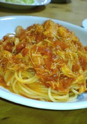 ♪カニトマトクリームのパスタ♪-レシピのメイン写真