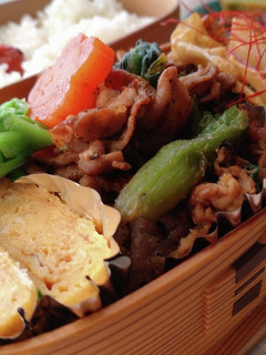 お弁当★塩麹豚肉と青菜炒め★-レシピのメイン写真