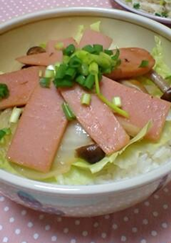 おさかなのソーセージの塩ダレ丼！-レシピのメイン写真