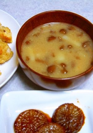 なめことジャガイモのみそ汁♪美味しいよ♪-レシピのメイン写真