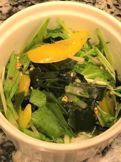 わかめと水菜の中華サラダ-レシピのメイン写真