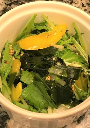 わかめと水菜の中華サラダ-レシピのメイン写真