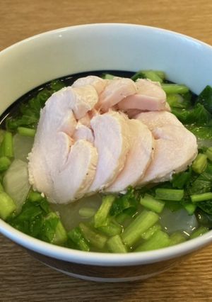 白だし煮麺（蕪と蕪の葉であっさり）-レシピのメイン写真