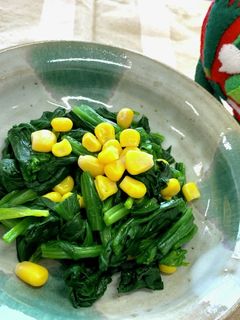 ほうれん草とコーンの和え物-レシピのメイン写真