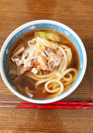 10分で簡単肉うどん-レシピのメイン写真