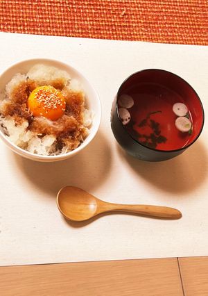 オートミールしらすおろし卵かけご飯-レシピのメイン写真