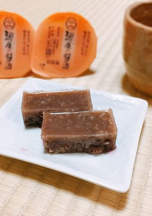 おぜんざいで作る！カンタン甘酒羊羹-レシピのメイン写真
