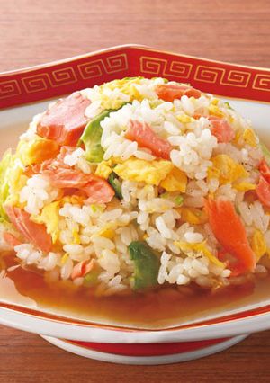 サーモントラウトとレタスのあんかけ炒飯-レシピのメイン写真