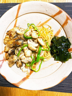 日生の牡蠣と牛窓のマッシュルームのパスタ-レシピのメイン写真