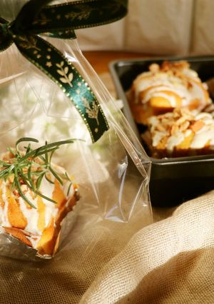 人参ケーキホワイトチョコがけバレンタイン-レシピのメイン写真