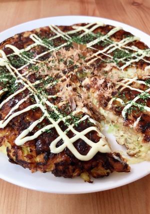チーズが決めてオートミールお好み焼き覚書-レシピのメイン写真